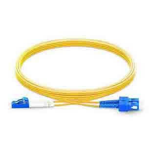 LC UPC para SC UPC Duplex 3,0mm ou 2,0mm PVC ou LSZH Jacket 9/125 Cabo de patch de fibra monomodo
