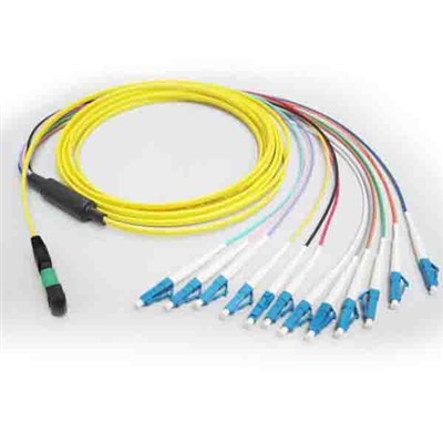 3.0mm Jacket MPO Pigtails de fita LC SC Fanout Kit Cabo óptico