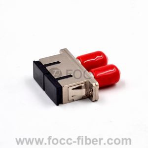 Adaptador de Fibra Óptica Duplex Híbrido ST-SC